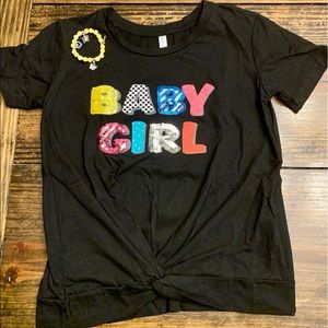 Love, Peace & Lip Gloss Sequined T-Shirt (L)